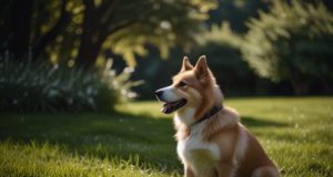 Gestione del prato con un cane